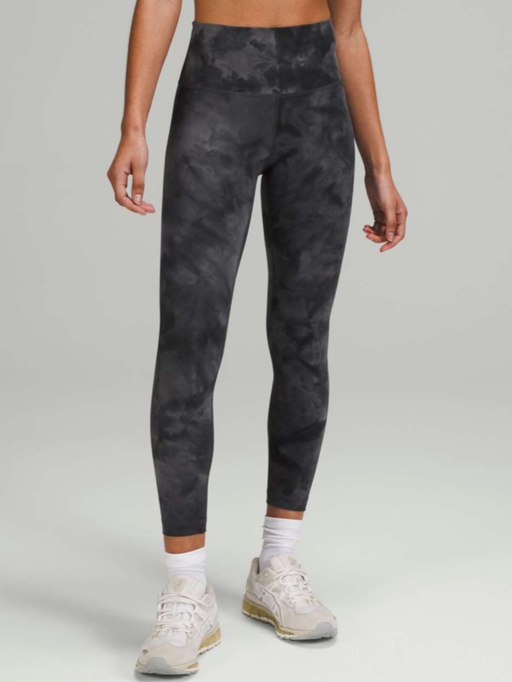 Lululemon Wunder Train High-Rise Tight 25” Diamond Dye Pitch Grey Size 2